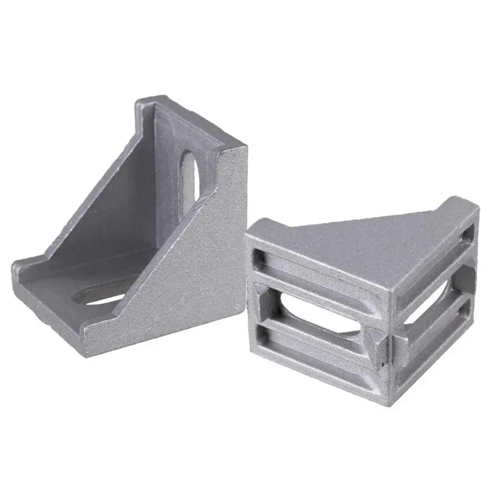 16pcs/lots 4040 corner fitting angle aluminum 40 x 40 L connector bracket fastener match use 4040 industrial aluminum profile