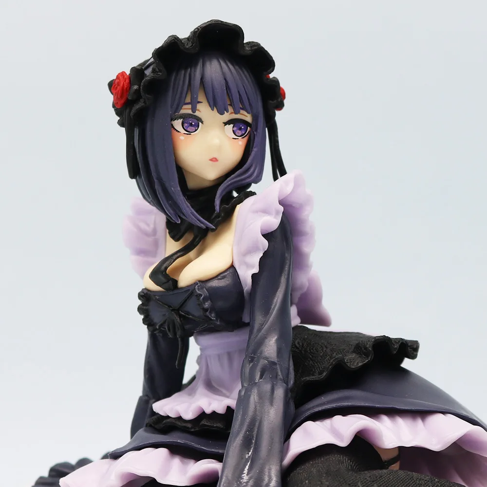 12cm My Dress-Up Darling Anime Girl Figures Black Maid Outfit Kitagawa Marin Shizuku Kuroe Figurine Collection Model Kids Toys