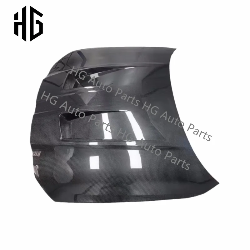 غطاء محرك السيارة من ألياف الكربون الجافة 3k خفيف الوزن عالي الجودة لسيارات BMW M3 M4 G80 G82 غطاء أمامي أسود لغطاء المحرك على طراز N #5