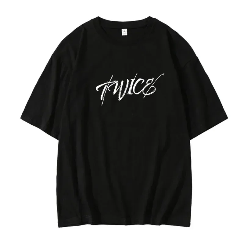 Twice READY TO BE Same T Shirt Women Kpop Loose Cotton Short Sleeve T-shirt Streetwear Fashion Y2k Crop Tops Tee TWICE Clothes