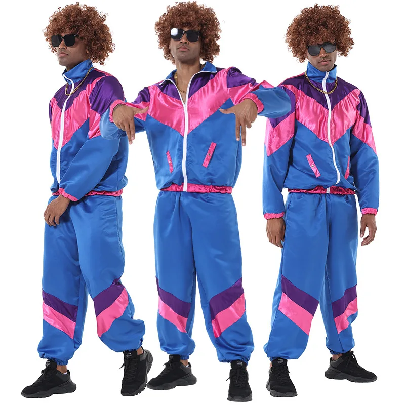 أزياء الهالوين الجديدة لعام 2025 ملابس ريترو ديسكو تريند الاسمية لمرحلة الأداء الهيب هوبكي لملابس المسرح العرقي للنساء