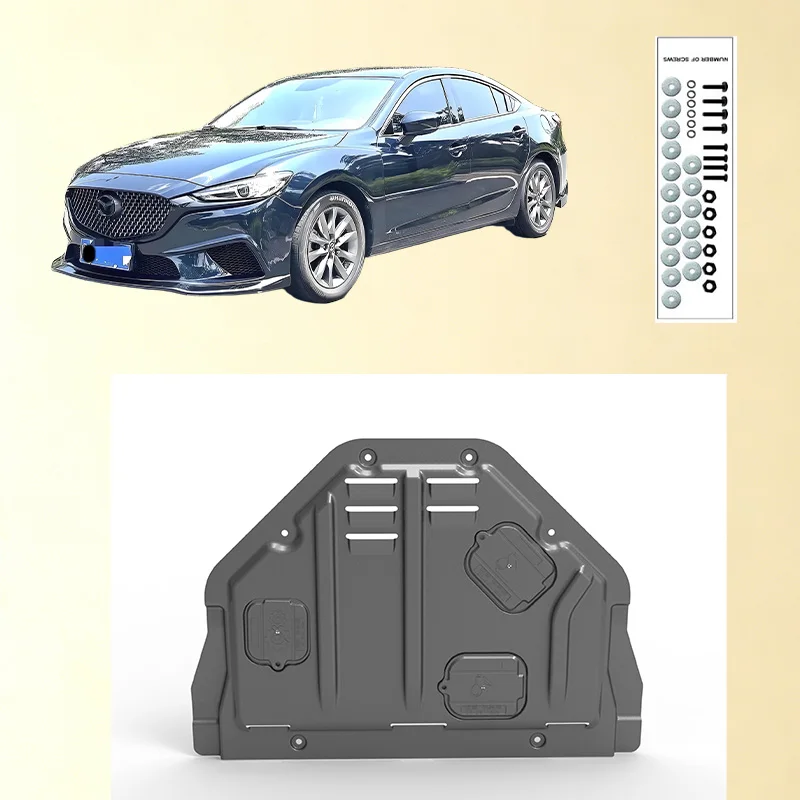Car Under Engine Guard Mudguard Board Splash Shield Mud Fender Plate Panel For  Mazda 6 2014-2021 2.0L 2.5L