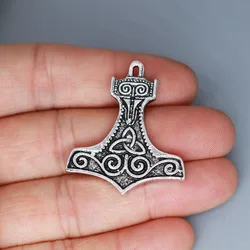 3Pcs/lot Viking Battle Axe Celtic Charm Pendant For DIY Necklace Earrings Handmade Jewelry Making