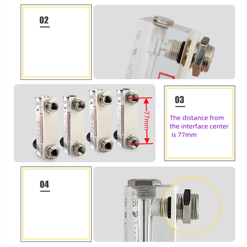 DFG-6T High Precision Organic Glass Surface Plate Gas Float Flowmeter Liquid