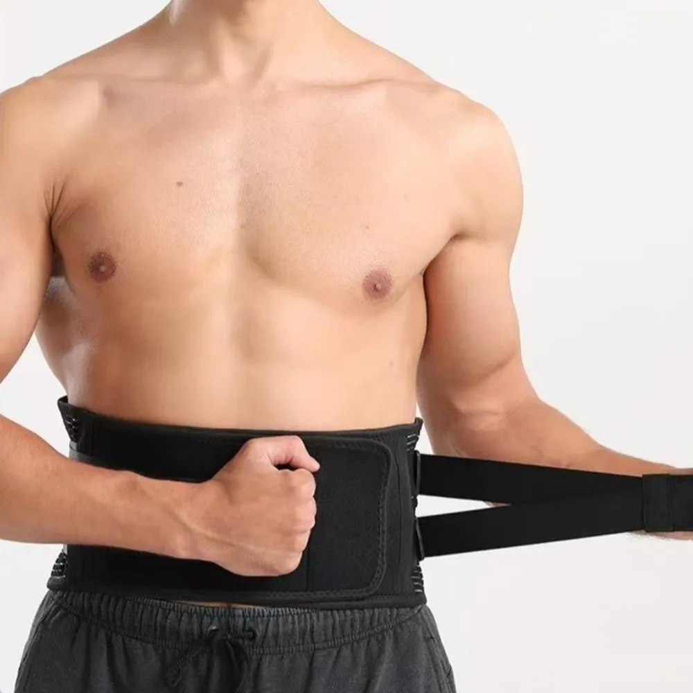 قابل للتعديل تنفس الخصر الأقواس 16 حفرة شبكة 6 يبقى هدفين حزام داعم المضادة للانزلاق مزدوجة سحب كرسي داعم للفقرات القطنية حزام تجريب