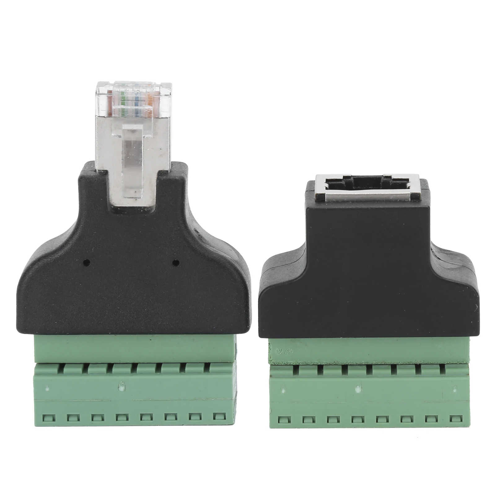RJ45 Female Male to Screw Terminal 8 Pin CCTV Digital DVR Adapter Connector RJ45 Male Female to 8 Pin Connector