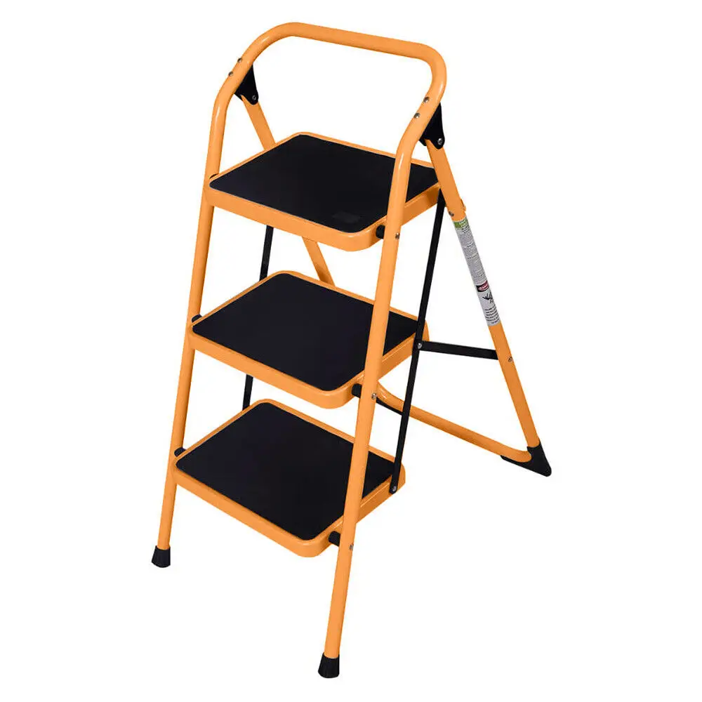 Protable 3 Step Ladder Folding Non Slip Safety Tread Heavy Duty 330lbs Capacity