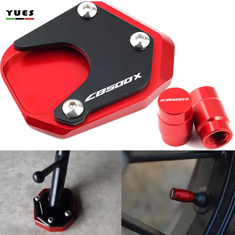 

Tire Valve For HONDA CB500X CB 500X CB500 X 2013-2023 2022 2021 Motorcycle Kickstand Foot Side Stand Enlarge Extension Plate Pad