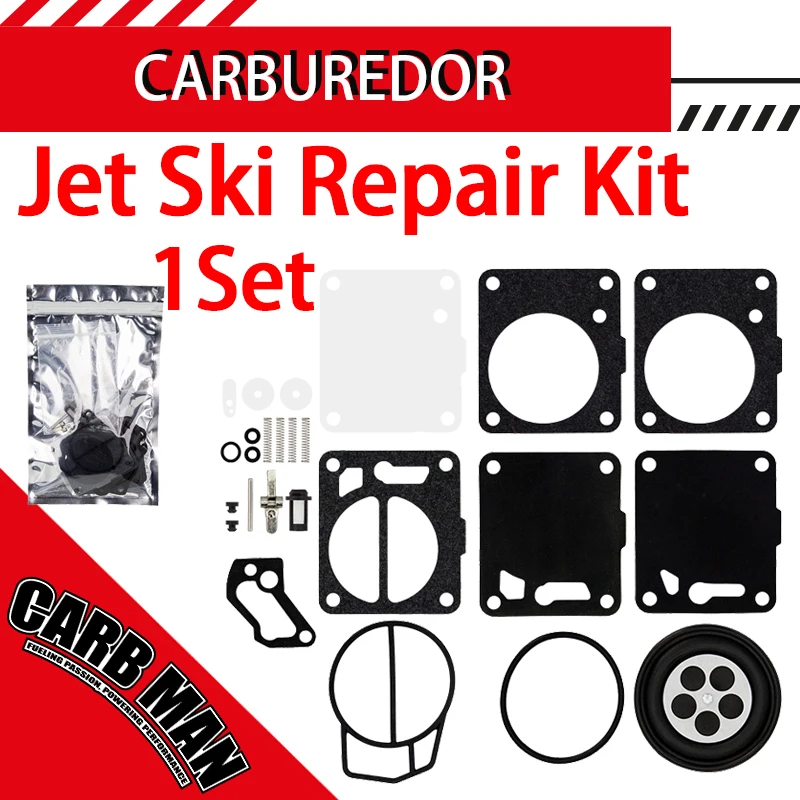 Jet Ski PWC Carburetor Rebuild Repair Kit For Yamaha Sea-Doo 587 650 717 760 787 800 1100 1200 SP SPI SPX SBN HX XP GS GTX VXR