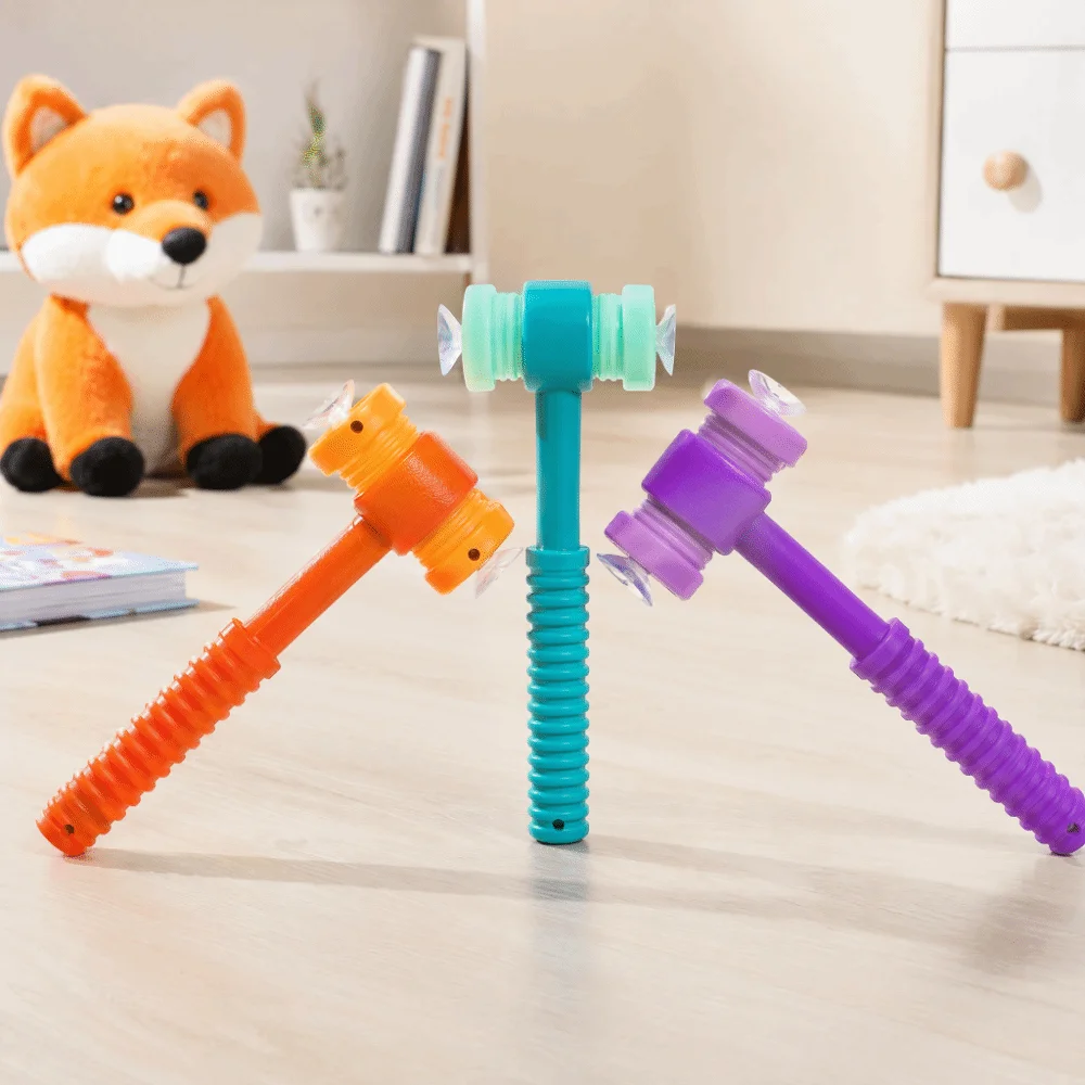 Sucker Hammer Picture Cards Sucker Hammer Parent-Child Learning Suction Cup Hammer Spelling Plastic