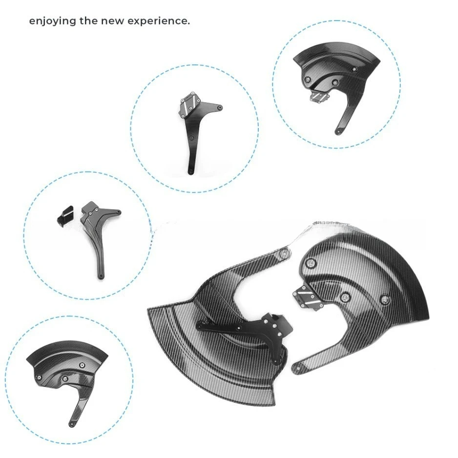 For BMW S1000R S1000RR 2019-25 Modified brake disc guard, heat dissipation protection fender