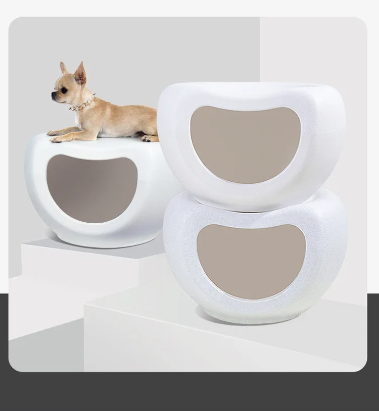 Multifunction Plastic Semi Enclosed Pet bed Stool Small Dog house Kennel Cat Nest Comfortable Cats Dog Beds Available All Season