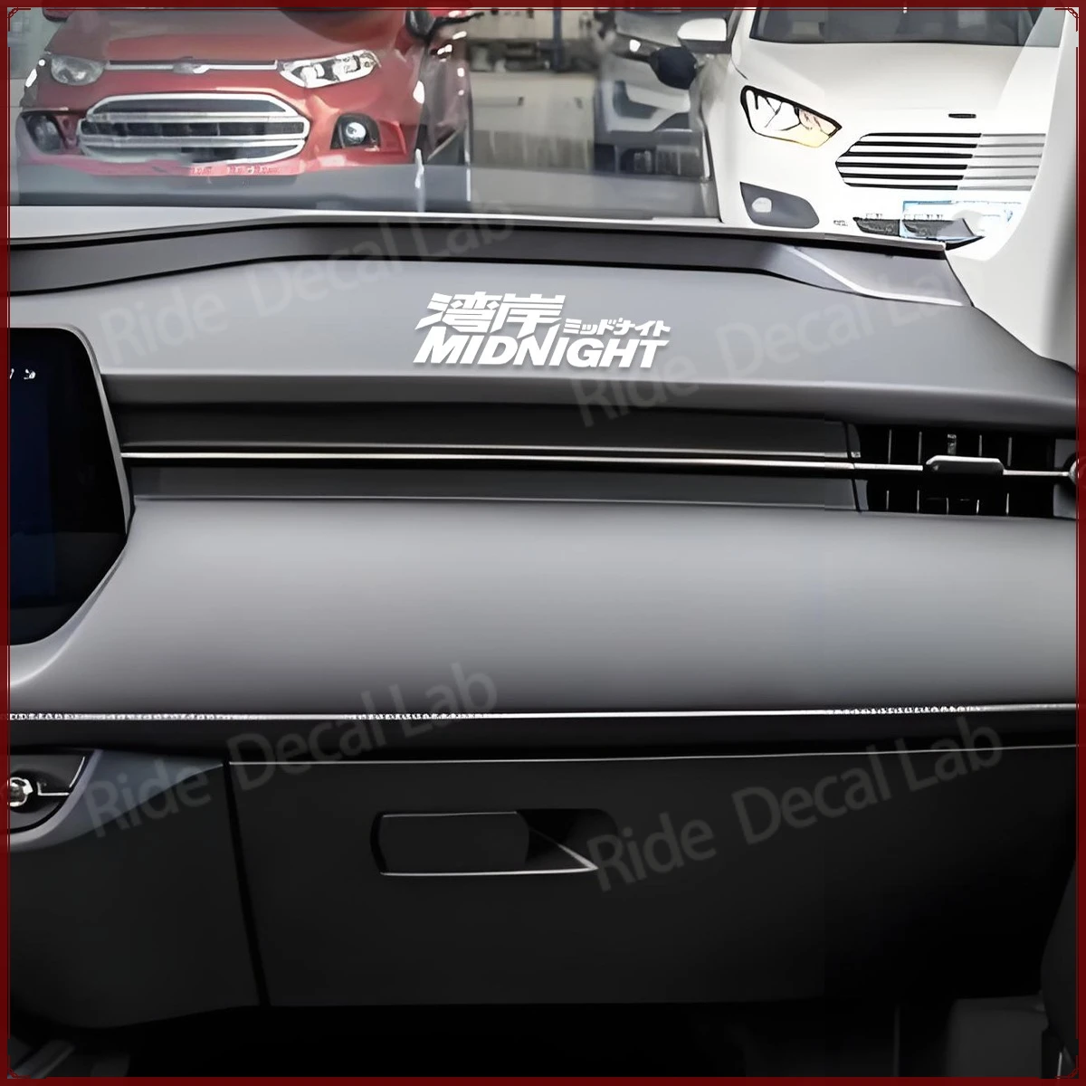 Size15cmx5cm JDM Style Bay Coast Midnight Reflective Stickers Car Interior Stickers Center Console Doors Body Vinyl Stickers