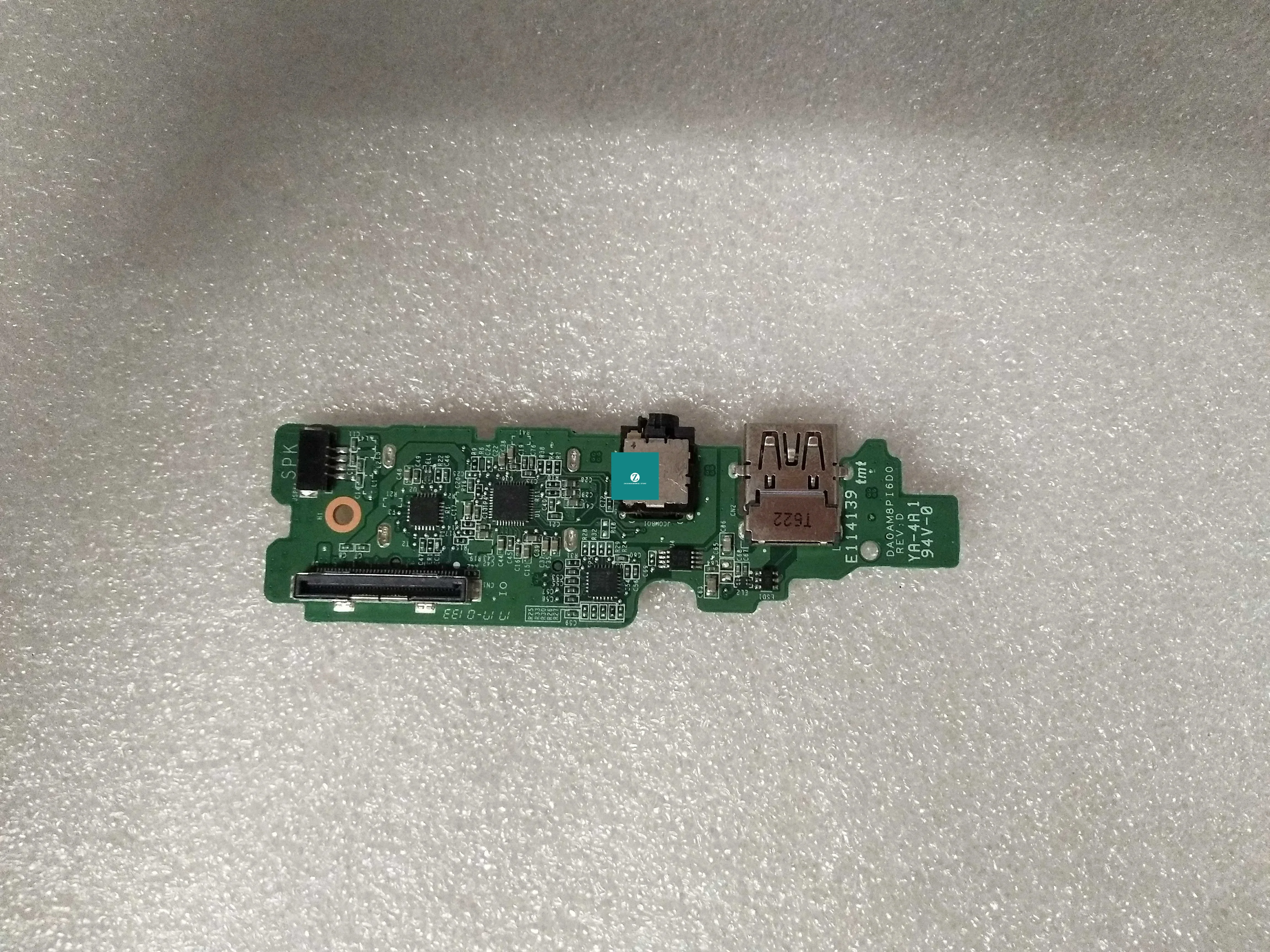 Genuine FOR Dell 14 5459 USB AUDIO SD CARD READER POWER BUTTON BOARD DA0AM8PI6D0 9XH8W 09XH8W