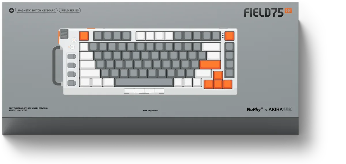 Nuphy Field75 HE Teclado con interruptor magnético para juegos intercambiable en caliente
