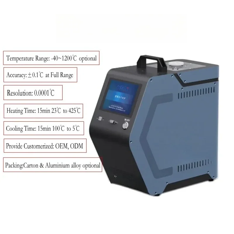 300~1200c High Temperature Dry Block Calibrator Digital Thermocouple Dry Well Calibration Bath Temperature Sensor Thermometer