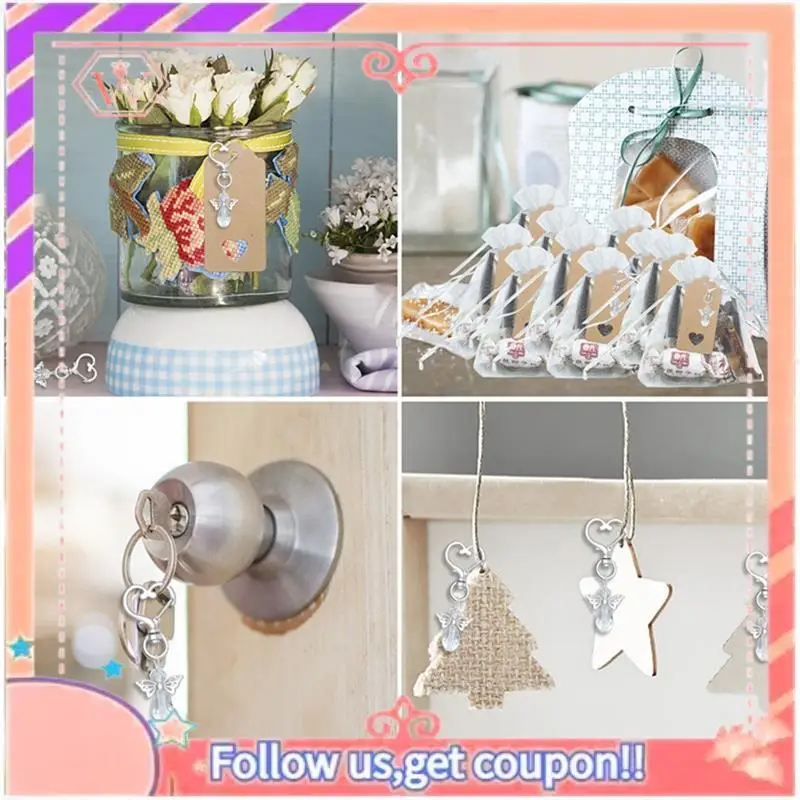 

Модернизированный подарок «Спасибо», брелки «Ангел» плюс банты плюс бирки «Спасибо» с крыльями ангела, подарки для гостей для детского душа Du