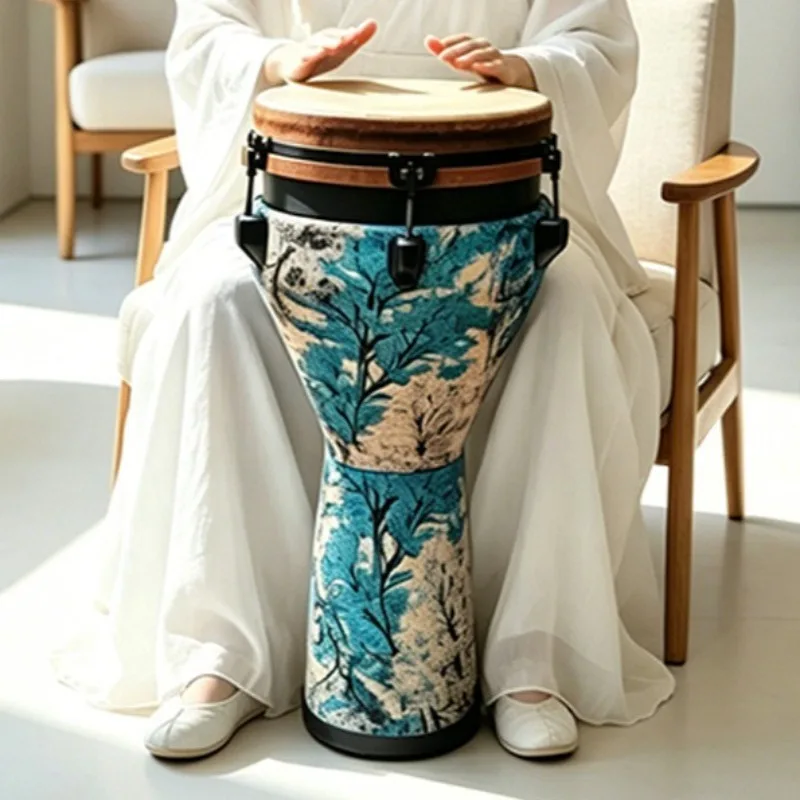 12 Inch Djembe Drum Adult Beginner Portable African Drums Adjustable Tuning African Drum Professional Percussion Instruments