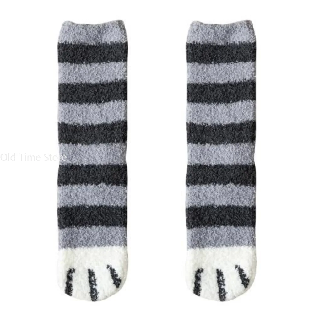 Cozy Mink Velvet Socks Men Women Winter Thicken Warm Pure Color Casual Socks Sleep Bed Floor Home Fluffy Sock Calcetines Hombre