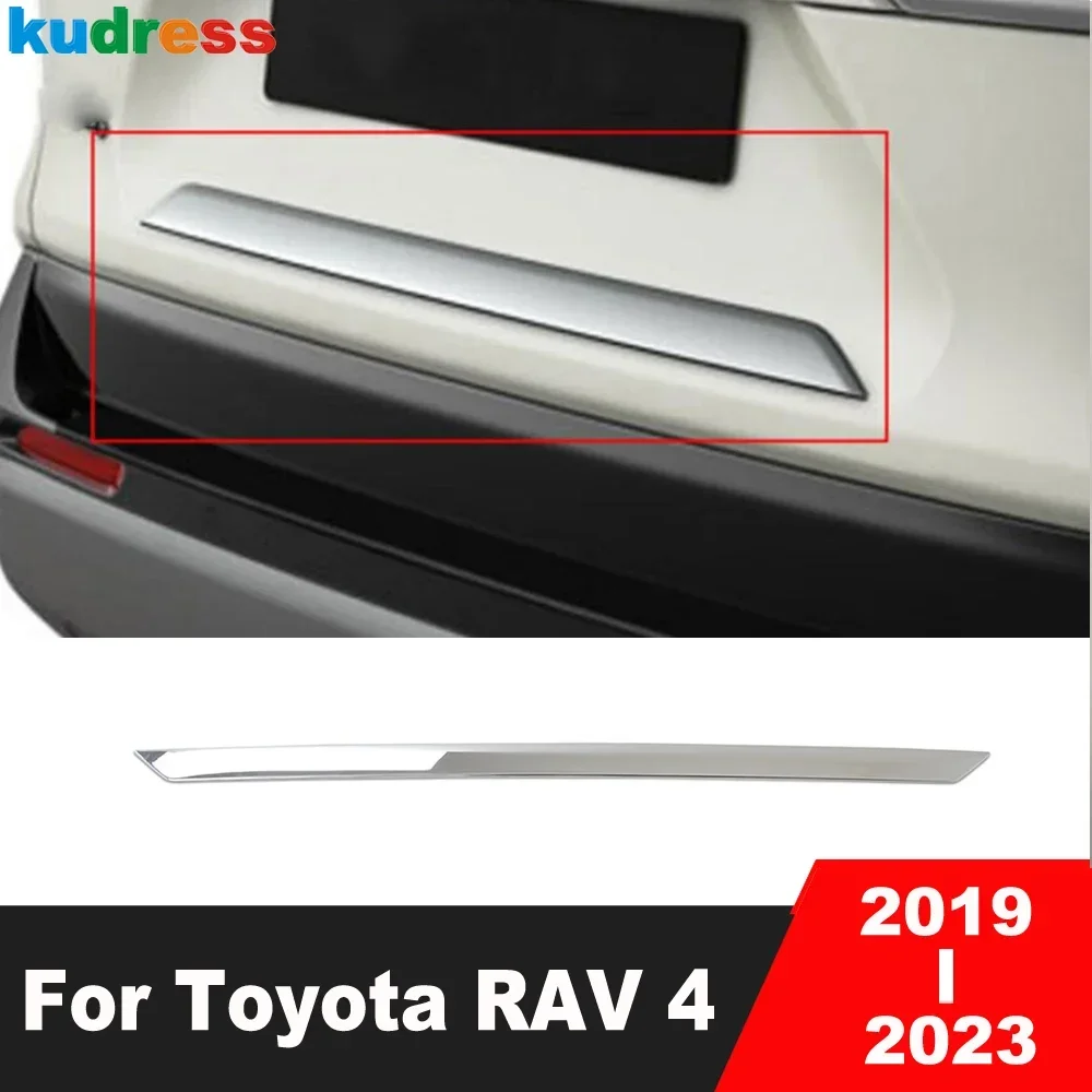 

For Toyota RAV4 RAV 4 2019 2020 2021 2022 2023 Chrome Rear Trunk Lid Cover Trim Tailgate Molding Garnish Strip Car Accessories