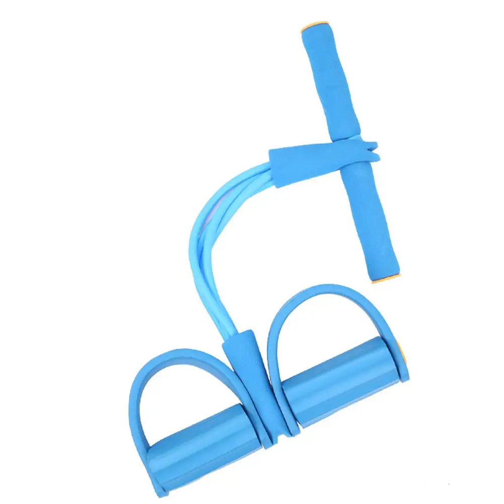 

Foot Pedal Exercise Band, Sit Up Bodybuilding Expander Rally Elastic Rope 4-Tube Pull Rope Fitness Training Resistance Band