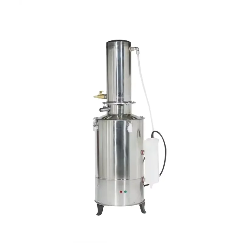 IKEME Stainless Steel Water Distiller Lab Distilled Water Making Machine 5/10/20L Capacity Water Distillation Apparatus