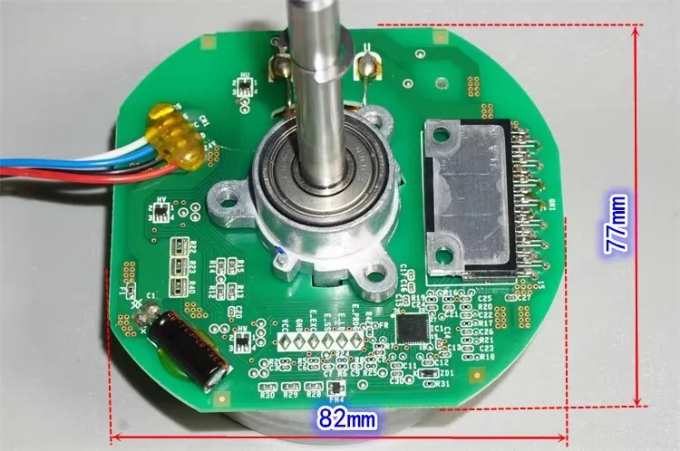 4000rpm DC24V 100W 70mm outer rotor CLK speed regulating brushless motor