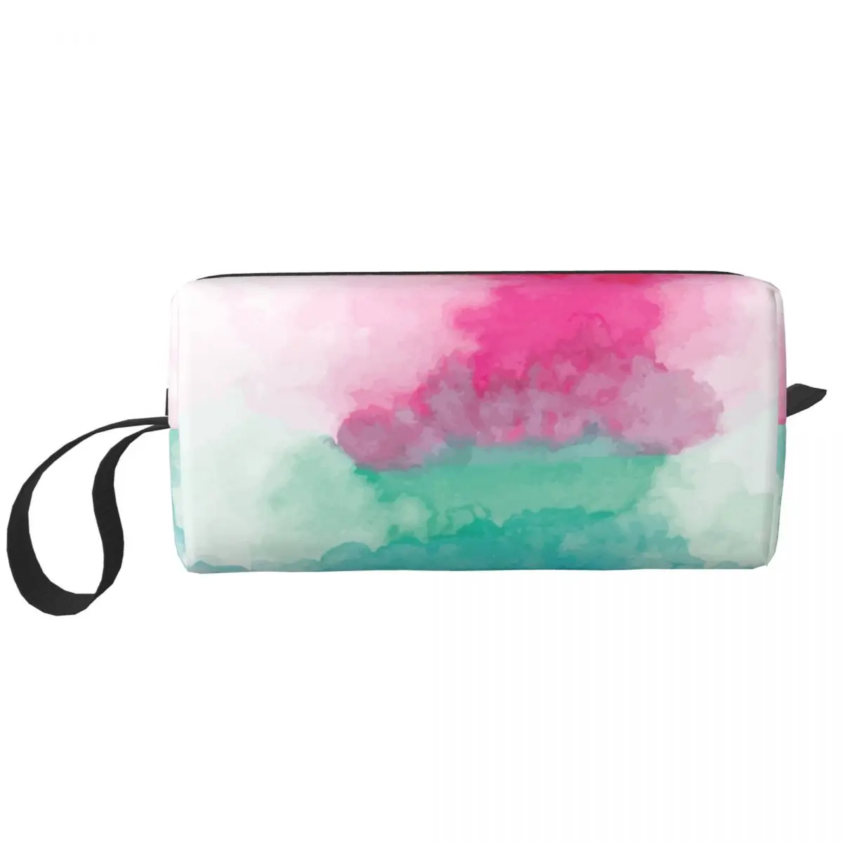 Watercolor Rainbow Blend Makeup Bag Cosmetic Organizer Storage Dopp Kit Toiletry Cosmetic Bag Women Beauty Travel Pencil Case