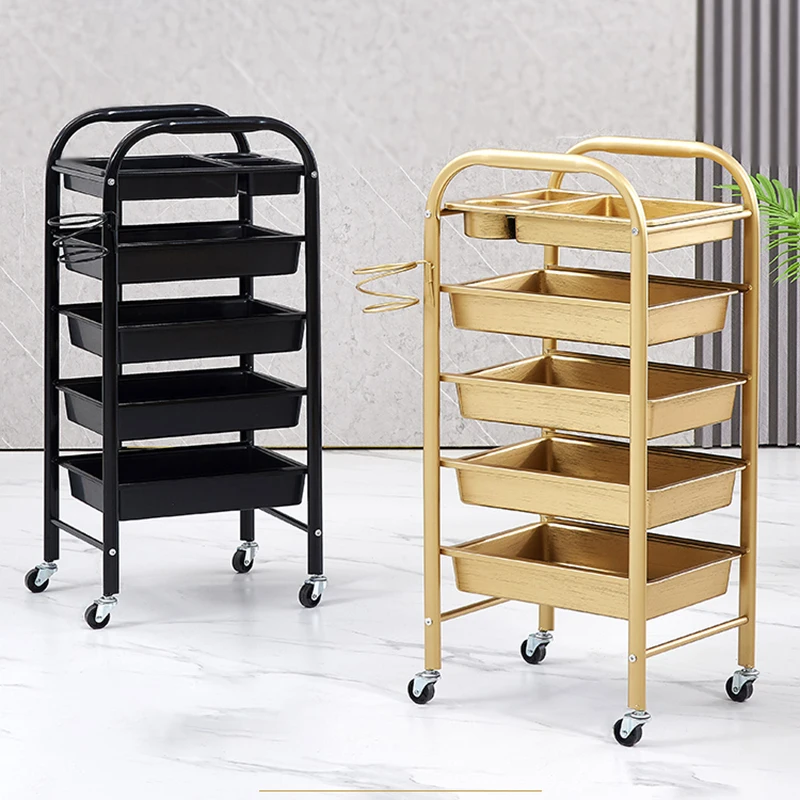 Professional Hairdresser Cart Barber Furniture Manicure Beauty Salon Utility Trolley Lash Stainless Steel Muebles Belleza Spa