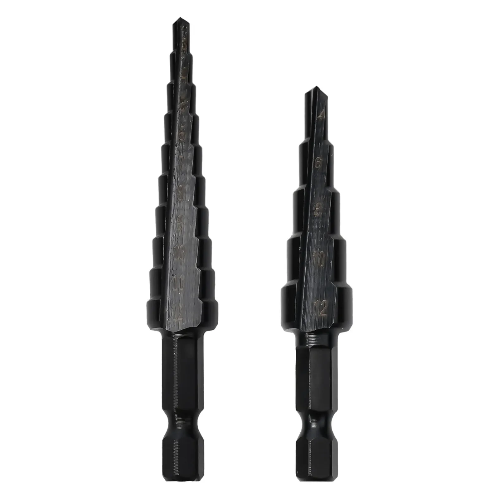 1Pc Step Drill Bit 3-12mm 4-12mm 4-20mm Straight Groove Titanium Coated Wood Metal Hole Saw Cutter Core Drilling Tools Set