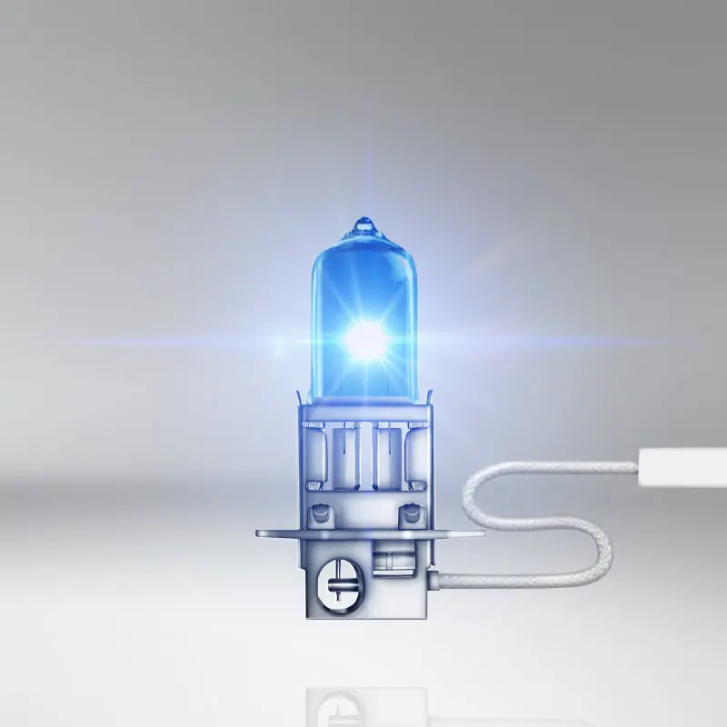 OSRAM Genuine H3 12V 55W 62151CBA Cool Blue Advance Halogen Lamps Xenon Mega 5000K White 50% More Light Car Fog Light Bulbs Pair