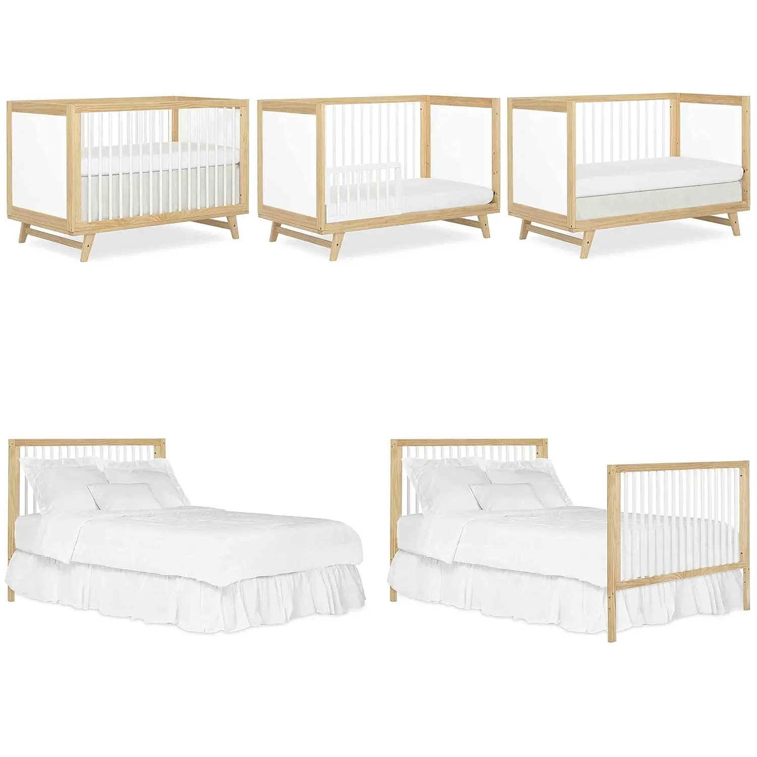 Dream on Me Carter 5-in-1 Full Size Convertible Crib/3 Mattress Height Settings/Jpma Certified/Made of New Zealand