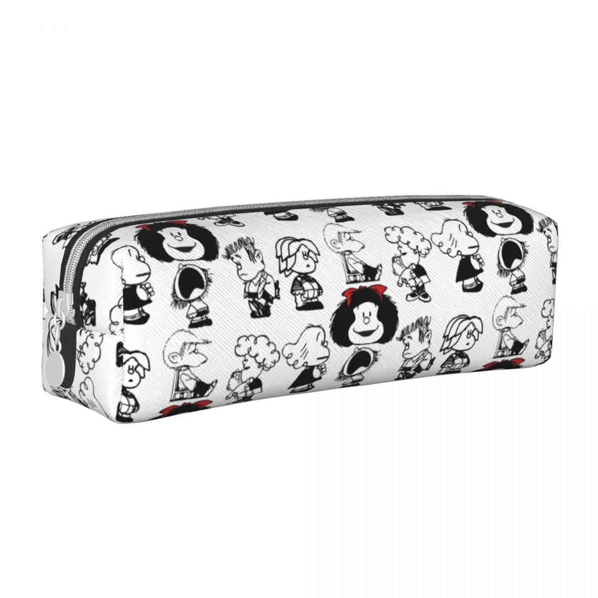 Mafalda Characters Pencil Cases Cartoon Pencilcases Pen Holder for Student Big Capacity Bag Students School Zipper Stationery