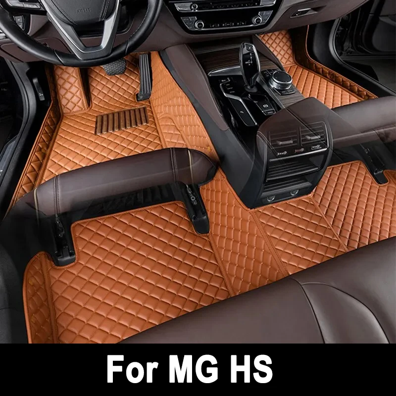 

Car Floor Mat For MG HS Plug-in PHEV EHS AS23 2018 2019 Auto Leather Mats Protective Carpet Anti Dirty Foot Pads Car Accessories