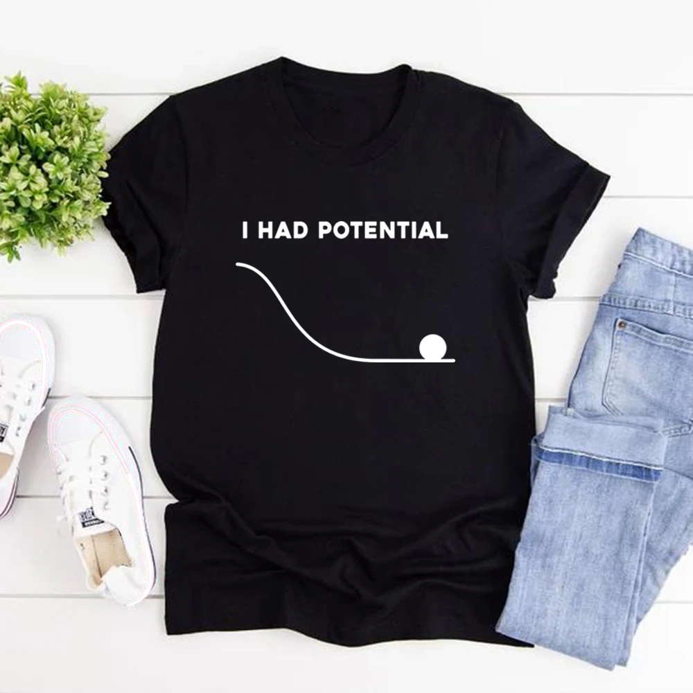 

I Had Potential Shirt Project Hail Mary T-shirt Jazz Hands Tee Men Women Casual Tshirt Tv Show Inspired T-Shirt Streetwear Tops