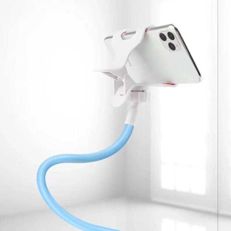 100cmのスマホクリップ式スタンドホルダー、グリップ付きフレキシブルロングアーム、レイジーブラケットマウントクランプ、iPhone 15 Proアクセサリー用スマホホルダー