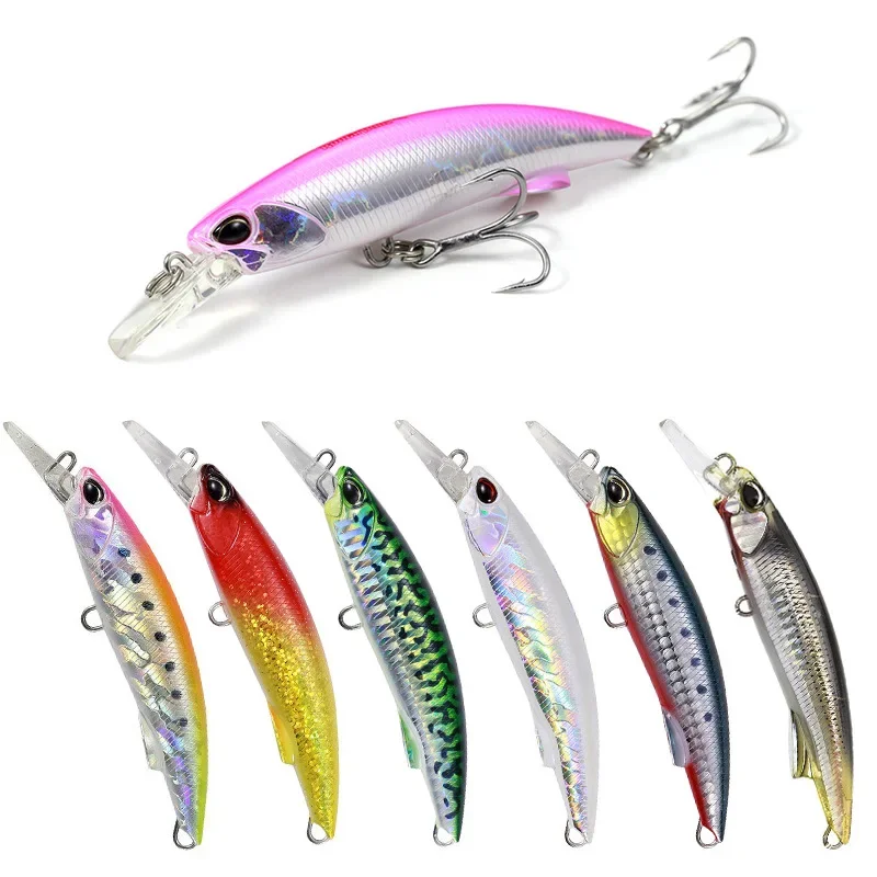 

New 2024 Sea Fishing Minnow Angling Lures 92mm/40g Plastic Bionic Short Tongue Fishing Lure Artificial Lure Fishing Accessories