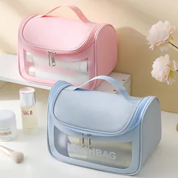 Custodia per il trucco femminile impermeabile borsa per il trucco borsa per il trucco della ragazza all'aperto di moda borsa per cosmetici da donna borsa per l'organizzatore di articoli da toeletta da uomo