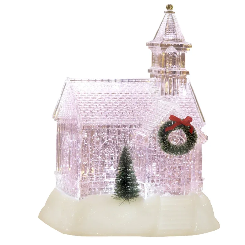 

Christmas gift snow music box music box night light atmosphere ornament girls romantic Santa gift