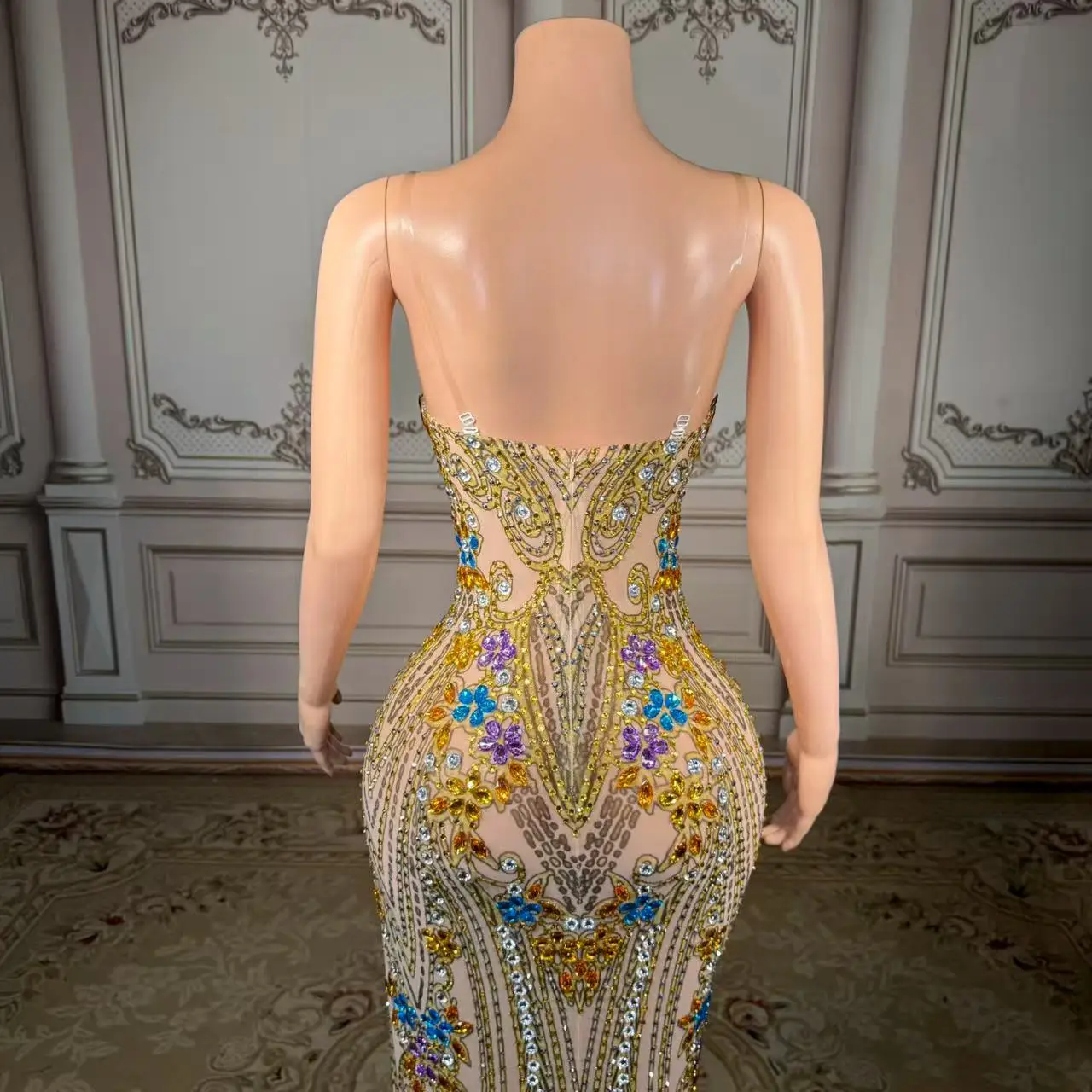 ชุดราตรีหรูหรา ZD รุ่นปี 2025 เสื้อผ้าผู้หญิงขายส่ง ชุดราตรีหรูหรา Vestidos De Noche ผ่าสูง