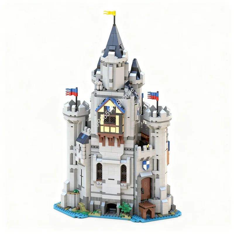 

3212 шт. MOC King Mearas модель замка строительные блоки архитектурные игрушки DIY творческая идея образование рождественские подарки кирпич