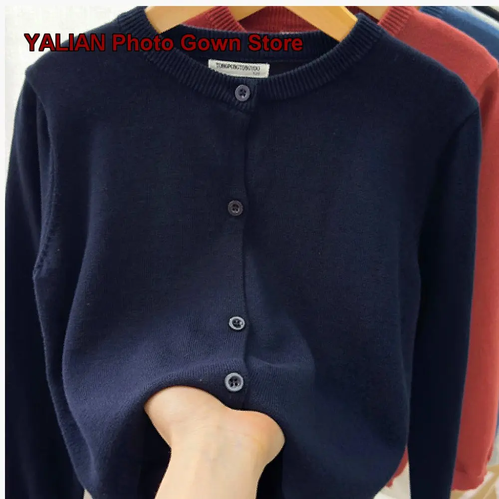 Kids Air-Conditioning Knit Cardigan Spring Summer 2026 Lightweight Outerwear for Older Children Older Kids