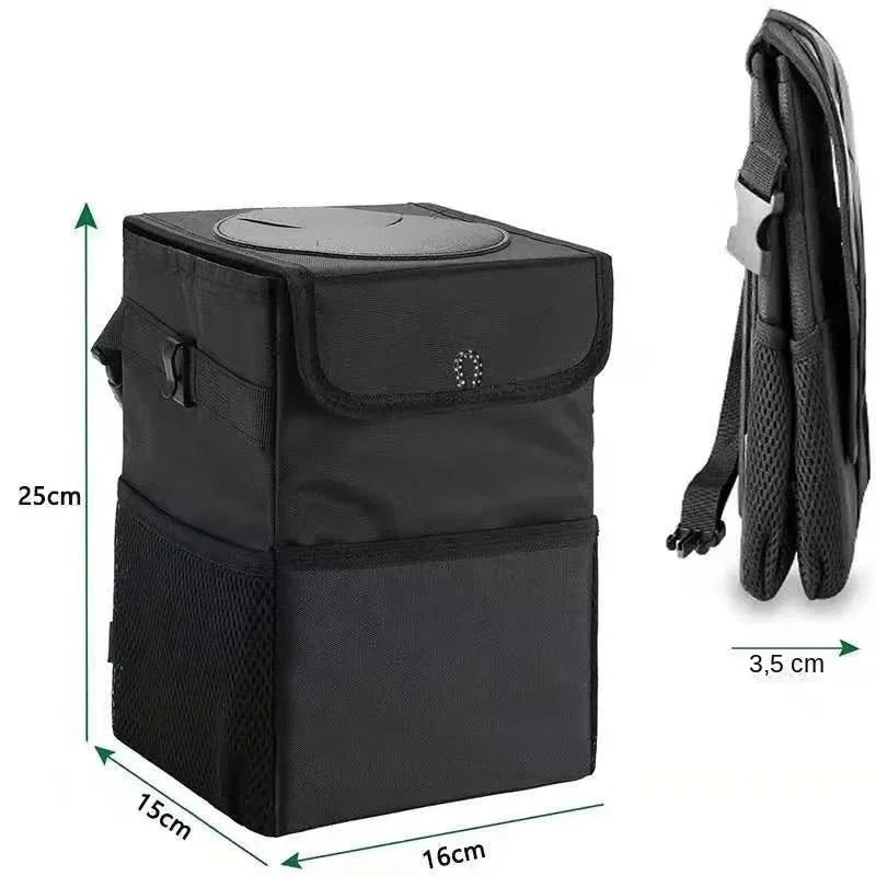 

Portable Car Trash Can Foldable Storage Box-Multifunctional Vehicle Organizer Car Waste Bin Compact Storage Bin for Car Interior