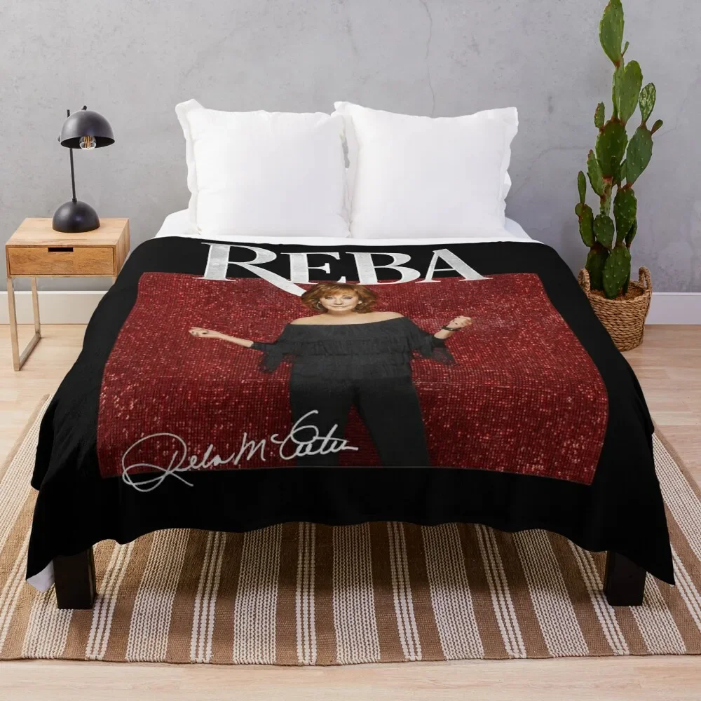 

Reba Live in Concert 2022 with Signature Classic T-Shirt.png Throw Blanket Long Lasting Soft Plush Blanket for Daily Use