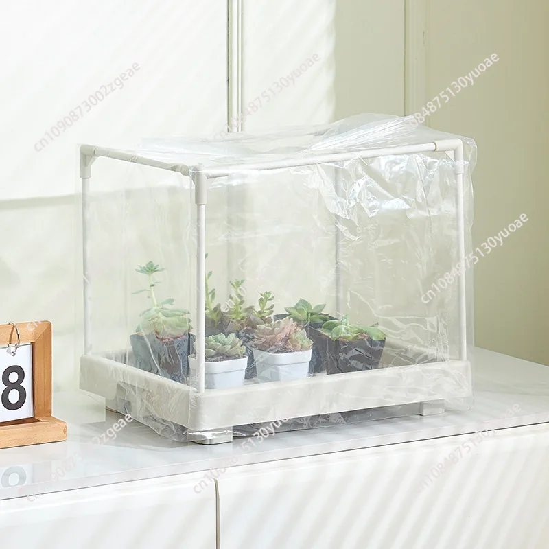 Flower shed greenhouse household green plants and flowers small thermal insulation shed bracket shield