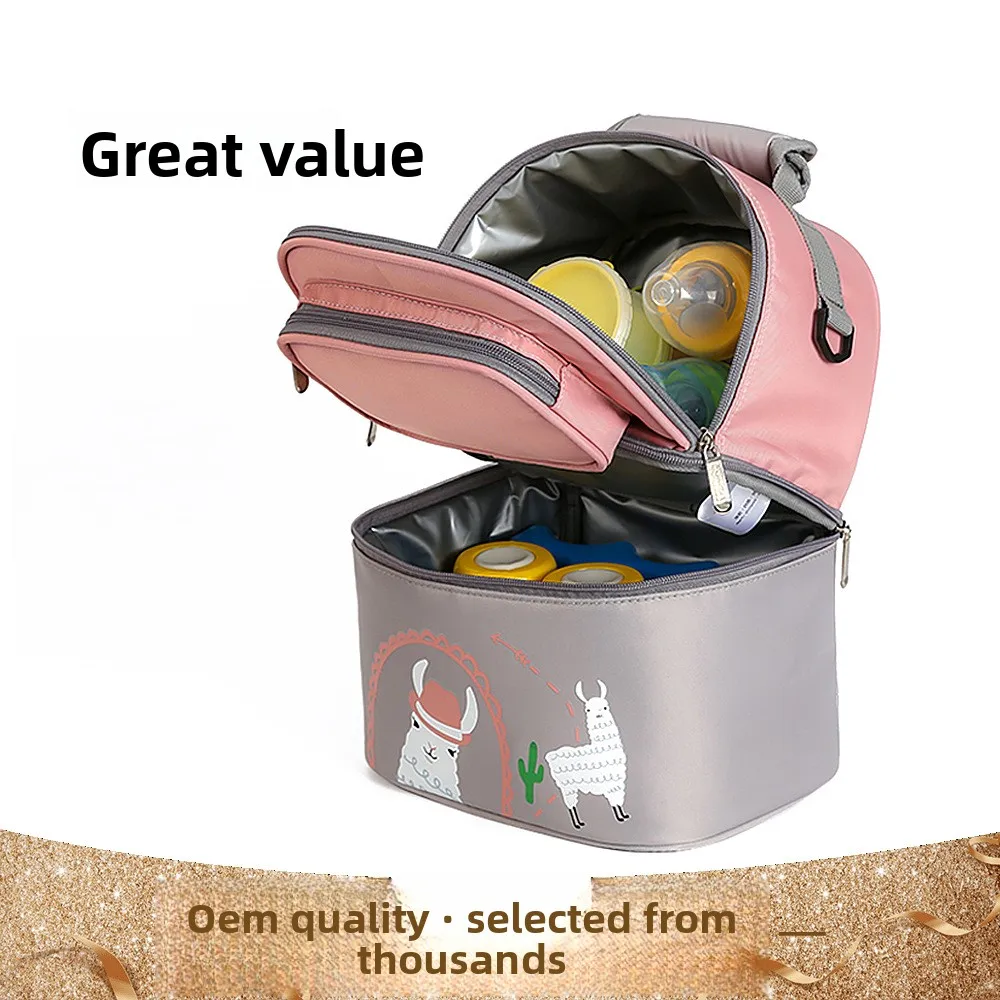 

Сумка для мамы, консервация грудного молока, охлаждаемая изоляция, двухслойная портативная сумка для хранения свежего молока для мамы и ребенка