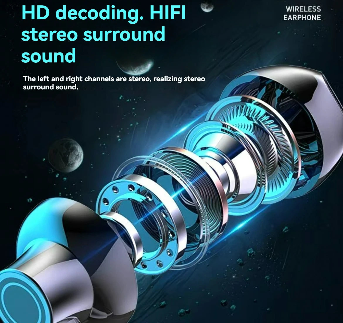 سماعة رأس بلوتوث لاسلكية معلقة برقبة ستيريو، شفط مغناطيسي مع شاشة رقمية، سعة كبيرة، سماعة رأس رياضية نصف داخل الأذن