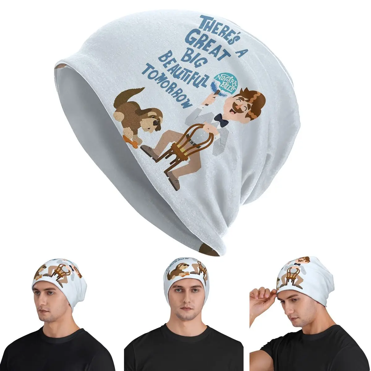 

Man Has A Dream Skullies Beanies Hats Warm Autumn Winter Outdoor Cap Knitted Bonnet Caps for Men Women Adult