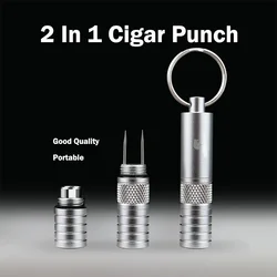 Portable Cigar Punch Cutter Metal Draw Cigar Enhencer Tool tagliasigari aghi fumatore Dredge forato accessori per fumatori cubani