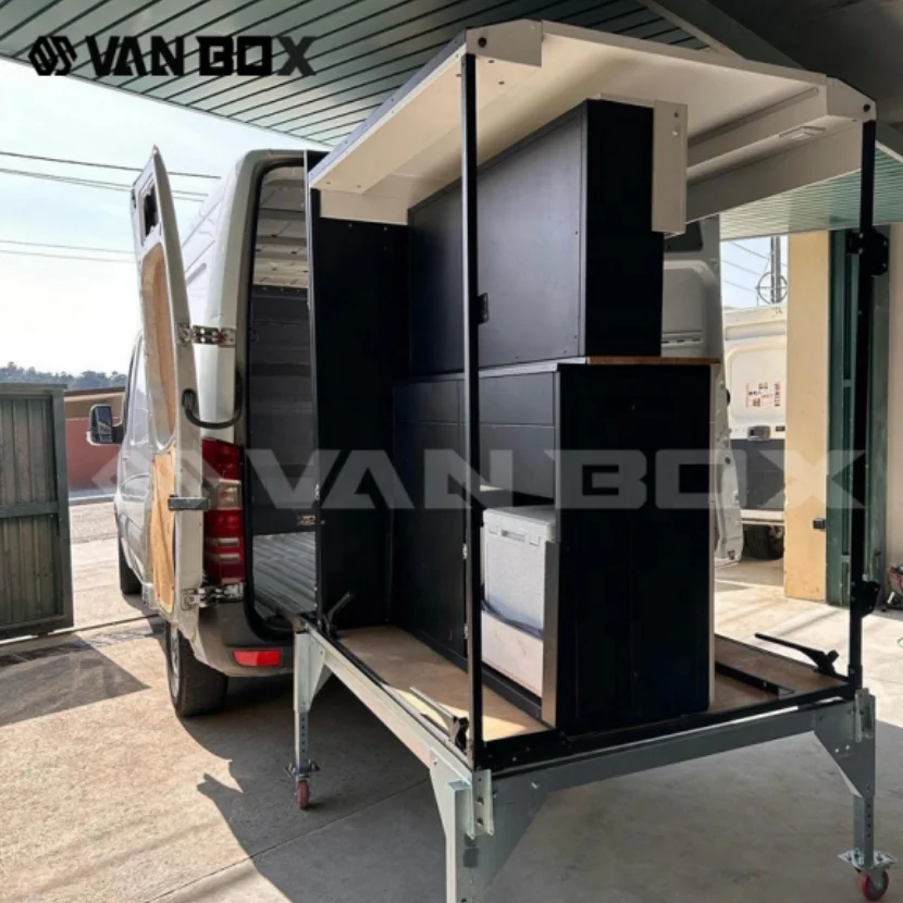 2025 Hot Sale Vanbox Campervan Layout Camper Van Caravan Roof Conversion Sprinter Luxury Module for Outdoor Travel